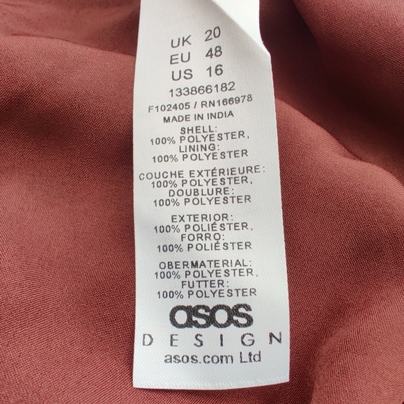 ASOS DESIGN Curve Ruched Bodice Button Maxi Dress w/ Frill Floral Print 16 - Picture 9 of 9